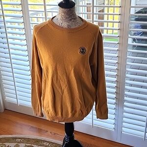 Pebble Beach‎ Collection Gold Cashmere Blend Long Sleeve Sweater - Size L